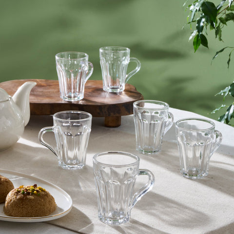 Karaca Leylak 6-teiliges Teegläser-Set, 175 ml