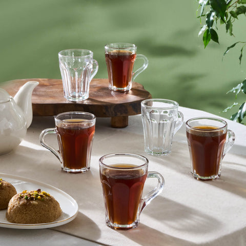 Karaca Leylak 6-teiliges Teegläser-Set, 175 ml