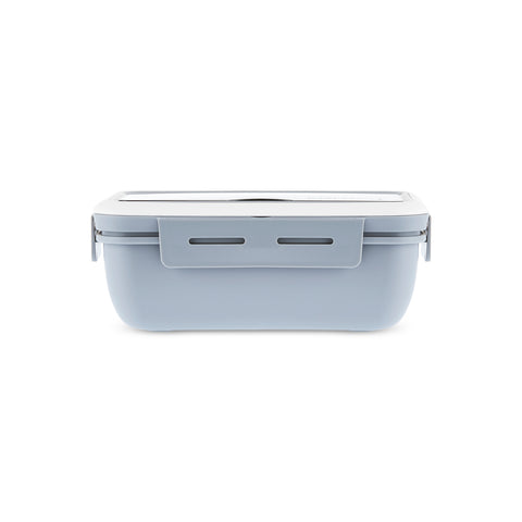 Karaca Fusca Lunchbox mit Gabel und Löffel Grau
