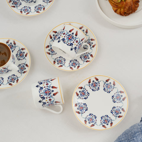 Karaca Haliç Tassen-Set für 6 Personen, 80 ml