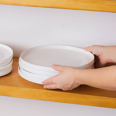  Karaca Streamline New Saturn White 24-Piece Dinnerware Set, 6 Persons