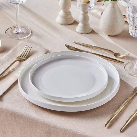  Karaca Streamline New Saturn White 24-Piece Dinnerware Set, 6 Persons