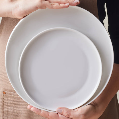  Karaca Streamline New Saturn White 24-Piece Dinnerware Set, 6 Persons