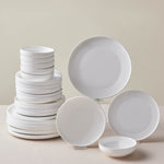  Karaca Streamline New Saturn White 24-Piece Dinnerware Set, 6 Persons