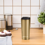 Karaca Sheeny Edelstahl Auslaufsicherer Thermobecher 450 ml Gold