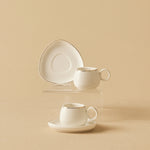 Karaca Streamline Tribe Kaffeetassen-Set für 2 Personen, 90 ml