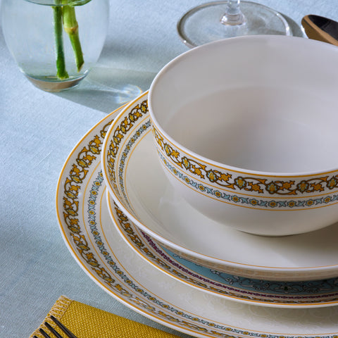 Karaca Forever Bone Bondi, 53-Piece Dinnerware Set for 12 People