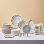 Karaca Forever Bone Bondi, 53-Piece Dinnerware Set for 12 People