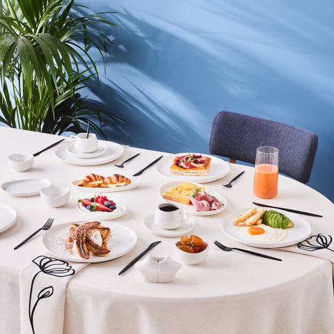 Karaca Stream Bone Hole, 34-Teiliges 6-Personen Frühstücksset