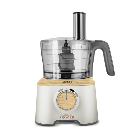 Karaca Mastermaid Power Multifunktionaler 10-in-1 Küchenroboter 2000W Wood Craft