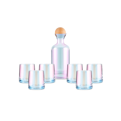 Karaca Jules 7-Piece Iridescent Water Set