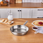 Karaca Elite Edelstahl-Induktions-Bratpfanne, 24 cm, Silber