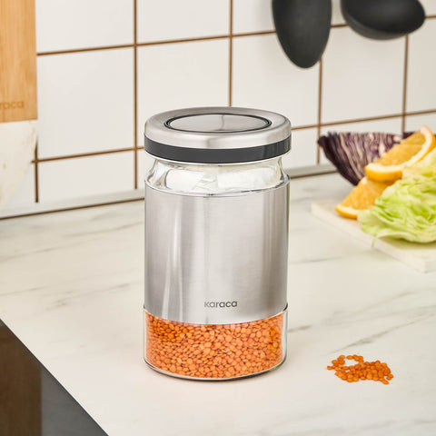 Karaca Stellum, Vorratsglas, 750ML, Inox