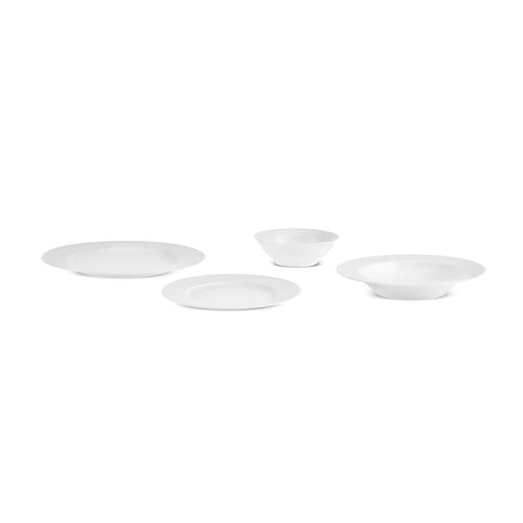 Karaca New Dome Tafelservice für 6 Personen, 24-teilig, Weiß