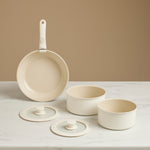 Karaca Comfort 6 Piece Ceramic Cookware Set with Removable Handle