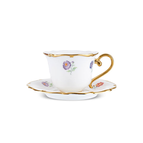 Karaca Royal Bone Diana Kaffeetassenset für 6 Personen, 90 ml