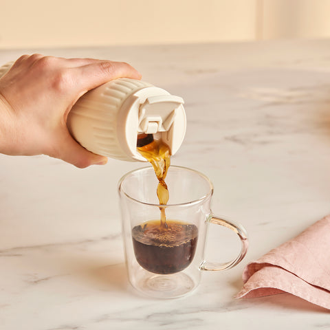 Karaca Rimo Sızdırmaz Çelik Termos 600 ml Krem