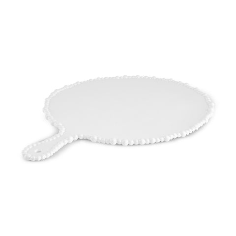 Karaca Perla Melamine Round Cheese Plate 42 cm White  