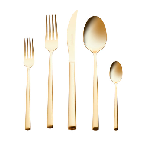 Karaca Tivoli Matte Gold 6-Personen 30-teiliges Besteckset
