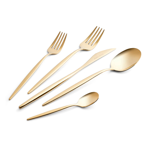 Karaca Lızbon Gold 6-Personen 30-teiliges Besteckset