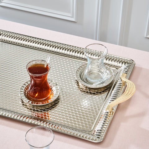 Karaca Nehir 19-Piece Tea Set
