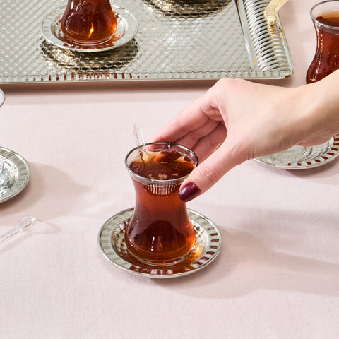 Karaca Nehir 19-Piece Tea Set