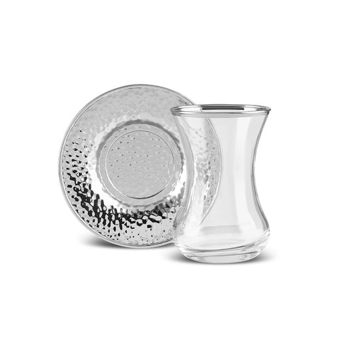 Karaca Ada Platinum 18-Piece Tea Set for 6 Persons

