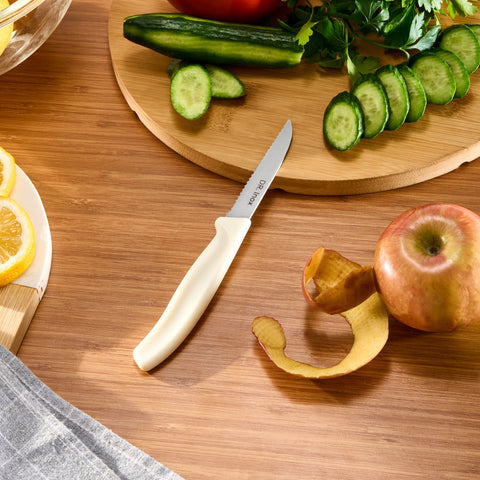 Dr. Inox Wellenschliff-Schälmesser 19cm Creme
