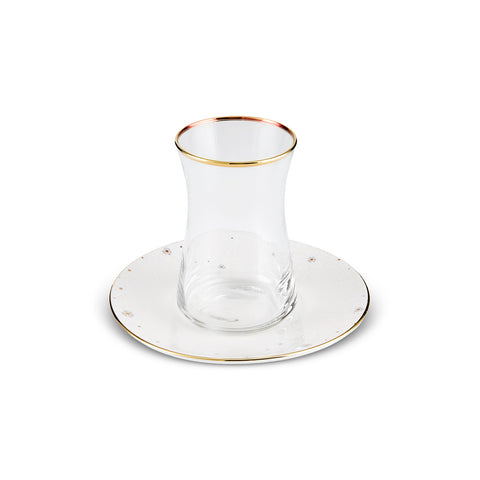 Karaca Fleur 12-Piece 6-Person Tea Set