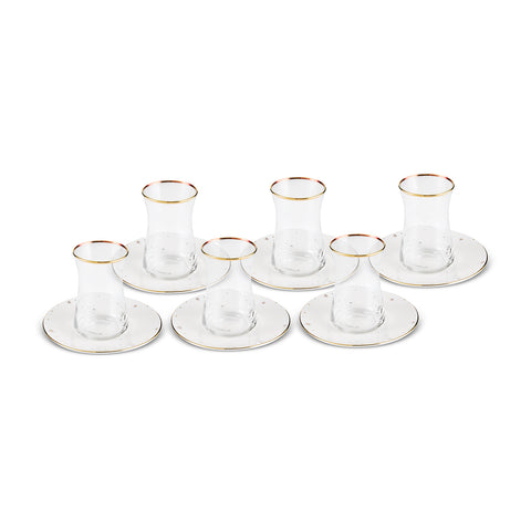 Karaca Fleur 12-Piece 6-Person Tea Set