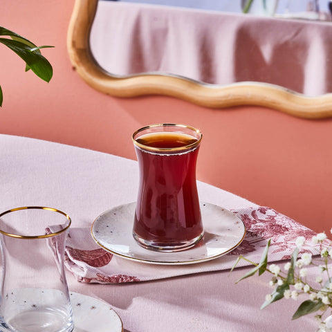 Karaca Fleur 12-Teiliges 6-Personen Tee-Set