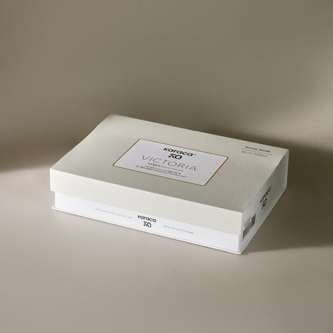 Karaca Royal Bone Victoria 6 Kişilik Kahve Fincanı Takımı, 90 ml