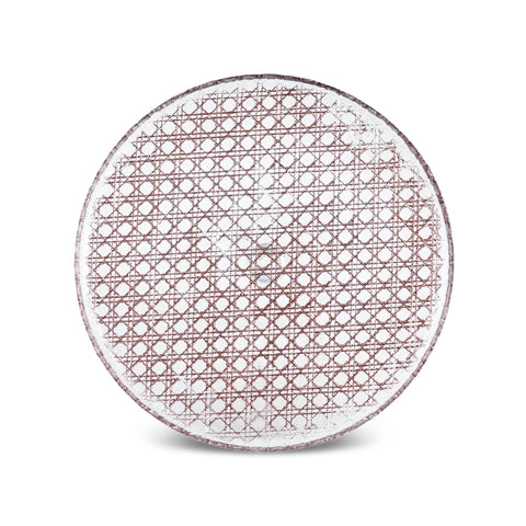 Karaca Rattan Grau-Glitzer 7-teiliges Kuchenset