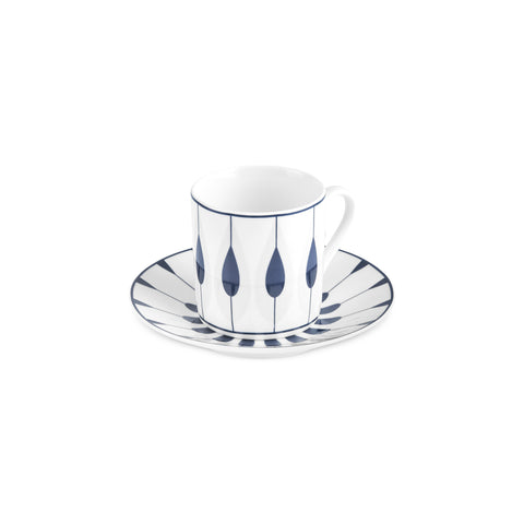 Karaca Ahenk 12-teiliges Bone China Espresso Türkisch-Kaffeetassen-Set für 6 Personen, 80 ml, Mehrfarbig