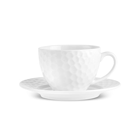 Karaca Nora Embossed Tea Cup Set for 6 Persons, 220 ml