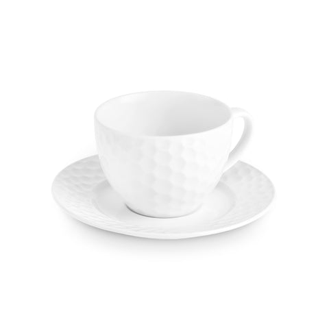 Karaca Nora Embossed Tea Cup Set for 6 Persons, 220 ml