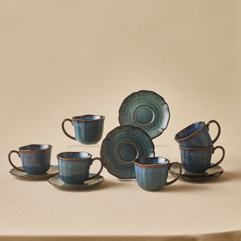 Karaca Bryggen Reaktiv 250 Ml Teetasse Für 6 Personen