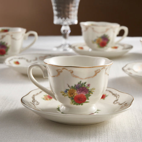 Karaca Antique 4-teiliges Teetassen-Set für 2 Personen, 200ML