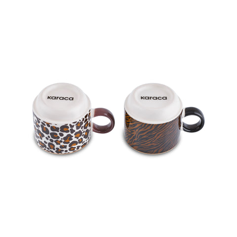 Karaca Leobra 5-teiliges Teetassen-Set mit Ständer, 160ML