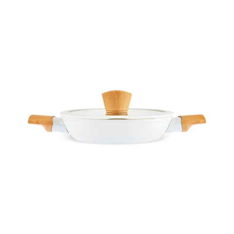 Karaca Swiss Crystal Almond, 6 Piece Shallow Casserole Set, Induction
