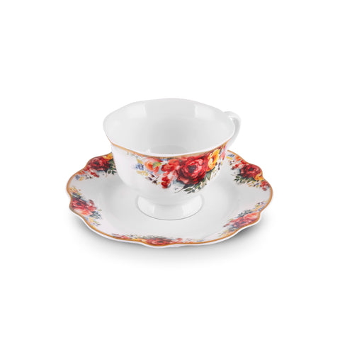 Karaca Forever Bone Amarose 26-piece Breakfast Set