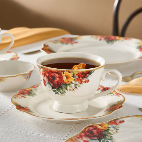 Karaca Forever Bone Amarose 26-piece Breakfast Set