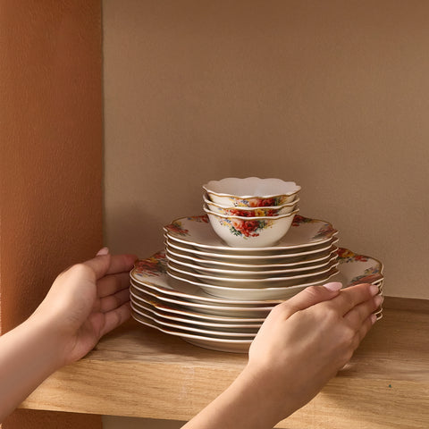 Karaca Forever Bone Amarose 26-piece Breakfast Set