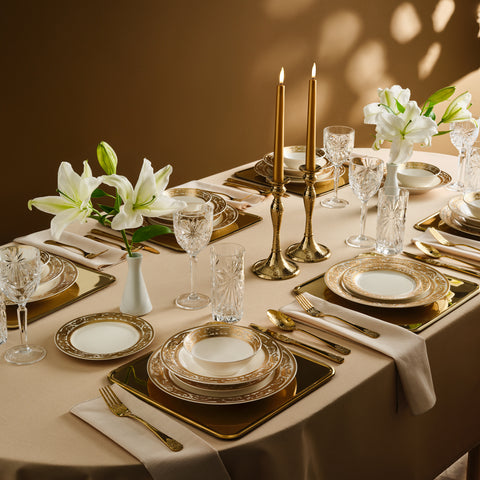 Karaca Elegance Bone Isola 24-Teiliges Tafelservice Für 6 Personen, Mehrfarbig