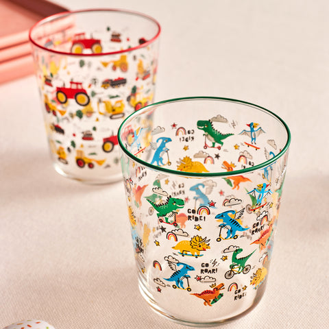 Karaca Kids 3-Piece Glass Tumbler Set For Boys