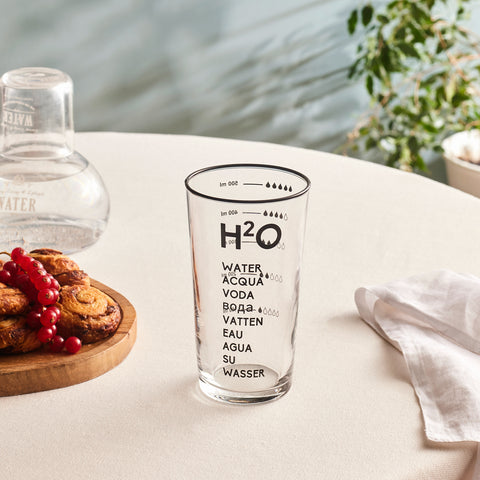 Karaca H2O Schwarzes Erfrischungsgetränkglas, 570 Ml