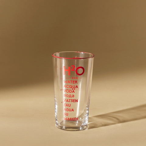 Karaca H2O Rotes Erfrischungsgetränkglas, 570 Ml