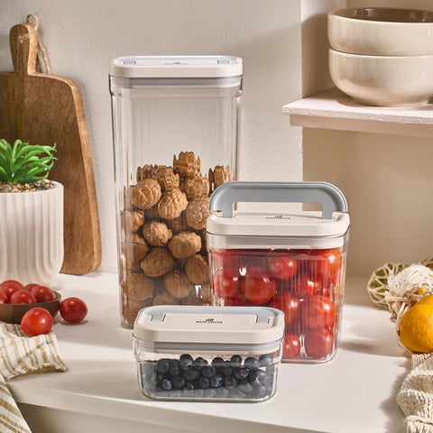 Karaca Flex 2-teiliges Aufbewahrungsbehälter-Set, 1500 ml, Transparent