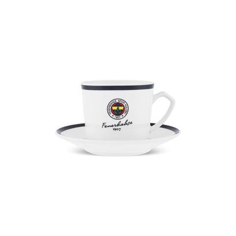 Karaca x Fenerbahçe Lizenziertes 6-Personen-Kaffeetassen-Set 80 ml