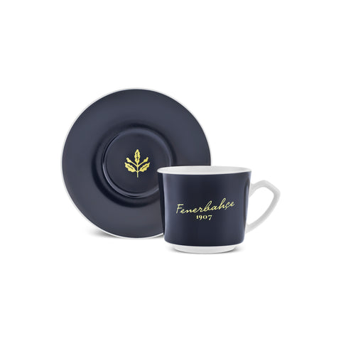 Karaca x Fenerbahçe Lizenziertes 6-Personen-Kaffeetassen-Set 80 ml